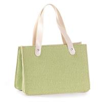 Borsa Tessuto Verde h 20 cm l 28x15 cm