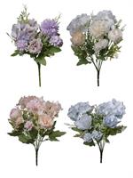 Mazzo Peonie/Ortensie Assortito h 30 cm Ø 19 cm