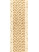 Nastro Cotone C/Frange Lurex Giallo Ocra h 3 cm l 25 mt