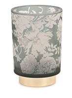 Lampada Vetro Da Appoggio Toile Salvia h 15 cm Ø 10 cm