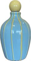 Vasetto Monofiore/Oliera C/Tappo Verde Acqua h 17 cm Ø 9 cm