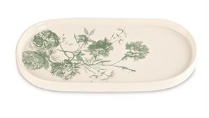Piatto Ovale Porcellana Toile l 29.5x15 cm