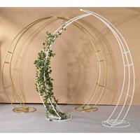 Arco Metallo Bianco Tridimensionale Diviso h 230 cm