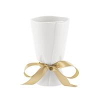Vaso Ceramica Bouquet Bianco h 17 cm Ø 10 cm