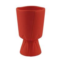 Vaso Ceramica Bouquet Rosso h 20 cm Ø 13 cm