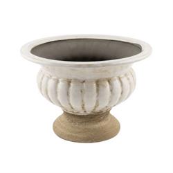 Vaso Ceramica Basso Smaltato Terra