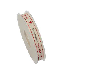 Nastro Cotone Crema Handmade With Love h 1.5 cm l 15 mt