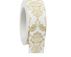 Nastro Tessuto Notte Reale Bianco h 4 cm l 18 mt