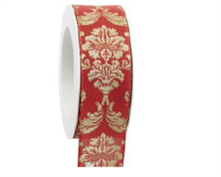 Nastro Tessuto Notte Reale Rosso h 4 cm l 18 mt
