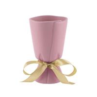 Vaso Ceramica Bouquet Rosa h 17 cm Ø 10 cm