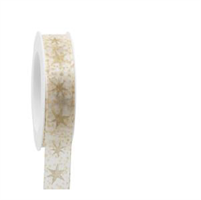 Nastro Organza Via Delle Stelle Crema h 2.5 cm l 18 mt