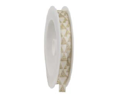 Nastro Tessuto Triangolo Bianco h 1 cm l 20 mt