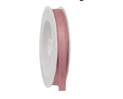 Nastro Tessuto Triangolo Rosa h 1 cm l 20 mt