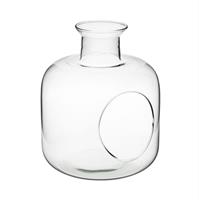 Bottiglia C/Buco Trasparente h 23 cm Ø 19 cm