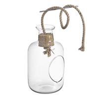 Bottiglia C/Buco Trasparente h 24 cm Ø 14 cm