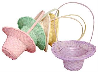 Cestino Cappello C/Manico Assortito h 25 cm Ø 13 cm