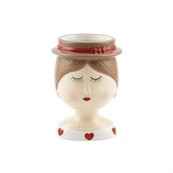 Vaso Busto Dipinto Ceramica