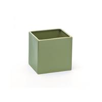 Cubo Ceramica Verde h 13 cm Ø 13 cm