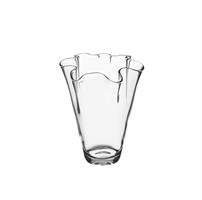 Vaso Vetro Smerlato Trasparente h 23 cm Ø 17 cm