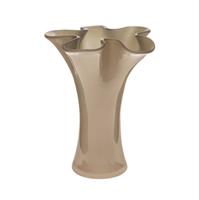 Vaso Vetro Smerlato Tortora h 26 cm Ø 20 cm