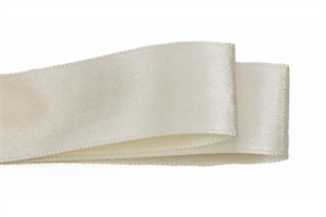 Nastro Doppio Raso Crema h 3.8 cm l 25 mt