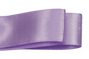 Nastro Doppio Raso Lilla h 1.5 cm l 50 mt