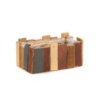 Cassetta Listelli Multicolor h 10 cm l 22x12 cm