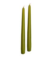 Candela Conica CF 10 Pz Verde Oliva h 25 cm Ø 2.2 cm