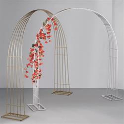 Arco Metallo Oro Tridimensionale Unito h 240 cm