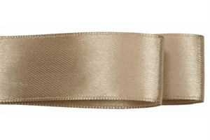 Nastro Doppio Raso Tortora h 2.5 cm l 50 mt