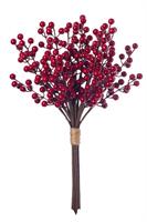 Mazzo Bacche x 12 Rosso h 45 cm