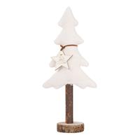 Alberello Stoffa Bianco h 33 cm