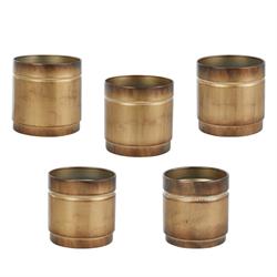 S/5 Caspo' Metallo Copper Gr. h 19 cm Ø 19 cm