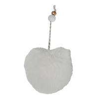 Sfera Pelliccia Da Appendere Bianco Ø 10 cm