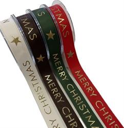 Nastro D.Raso Satin ST Merry Xmas