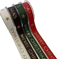 Nastro D.Raso Satin ST Merry Xmas