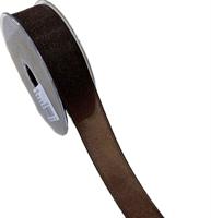 Nastro Velo Luminoso Cioccolato h 2.5 cm l 25 mt