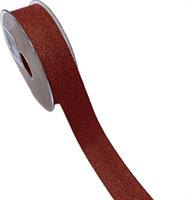Nastro Tessuto Filo Oro Spark Rosso h 3 cm l 20 mt
