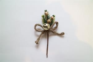 Pick Pino C/Campana Oro h 14 cm
