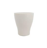 Vaso Ceramica Sagomato Bianco h 16 cm Ø 14 cm