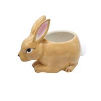 Coniglio Ceramica C/Coda h 14.5 cm l 19x12 cm