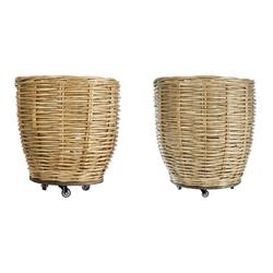 S/2 Ceste Grandi Naturale Gr 62x62x42 cm