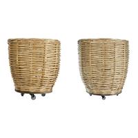 S/2 Ceste Grandi Naturale Gr 62x62x42 cm