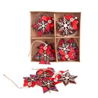 Pendaglio Legno Scozzese Assortito Ø 6 cm Cf 12 Pz