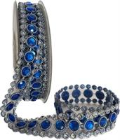 Nastro Jewel Blu h 1.5 cm l 5 yd