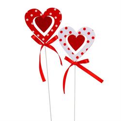 S/18 Stecco Cuore Col Mix Pallini h 40 cm Ø 7 cm