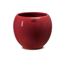 Caspò Ceramica Artica Rosso h 13.5 cm Ø 16 cm