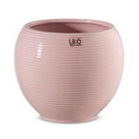 Caspò Ceramica Artica Rosa h 13.5 cm Ø 16 cm
