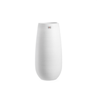Vaso Ceramica Sepik Bianco h 26 cm Ø 12 cm
