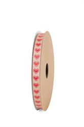 Nastro Gros Grain Kraft ST Cuore h 0.9 cm l 10 mt